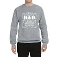 thumbnail image 2 of Wild Bobby, No. 1 Dad Genuine Legend Father's Day Unisex Crewneck Sweatshirt, Heather Grey, Medium, 2 of 6