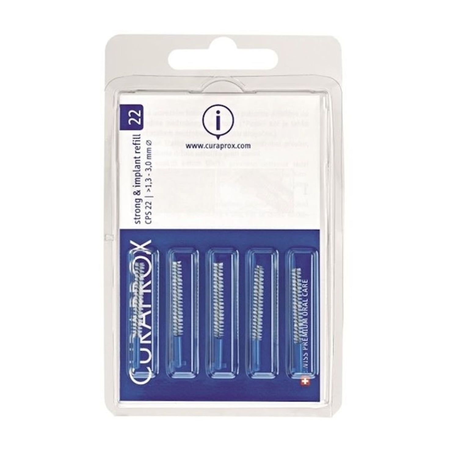 blue interdental brushes