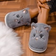 thumbnail image 7 of SAWOBUUN Cute Cat Slippers for Women Men Animal Fuzzy Plush Closed Toe House Slippers Soft Fluffy Warm Cozy Indoor Bedroom Shoes, 7 of 7
