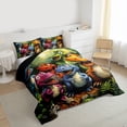 thumbnail image 3 of Castle Fairy Cartoon Dinosaur Queen Comforter Set,Jungle Animal Bedding Comforter Set, 3 of 8