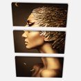 thumbnail image 3 of Design Art - Woman with Gold Feather Hat, 3 of 3