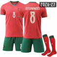 thumbnail image 1 of Camiseta de fútbol de Portugal 2026, equipación de fútbol personalizada, transpirable, camisetas de manga corta para hombre y mujer, pantalones cortos y calcetines., 1 of 4