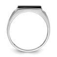 thumbnail image 2 of Diamond2Deal 14K White Gold Round Diamond Men's ring Size 10, 2 of 8