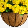 thumbnail image 4 of Nearly Natural 24in. UV Resistant Artificial Chrysanthemum Hanging Basket (Indoor/Outdoor), 4 of 8