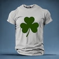 thumbnail image 2 of IWRICH Men's St. Patrick's Day Shamrock Printed T Shirts Crew Neck Short Sleeve Muscle Tees Casual Comfortable Breathable Basic Tops Light Gray L, 2 of 3