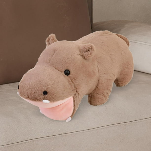 Muñeco de peluche CUTICAT Linda figura de hipopótamo de peluche sofá de peluche decorativo para el hogar
