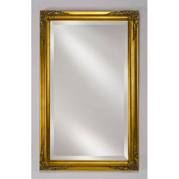 Wall Mirror In Antique Gold Finish, Small Size Wall Mirror