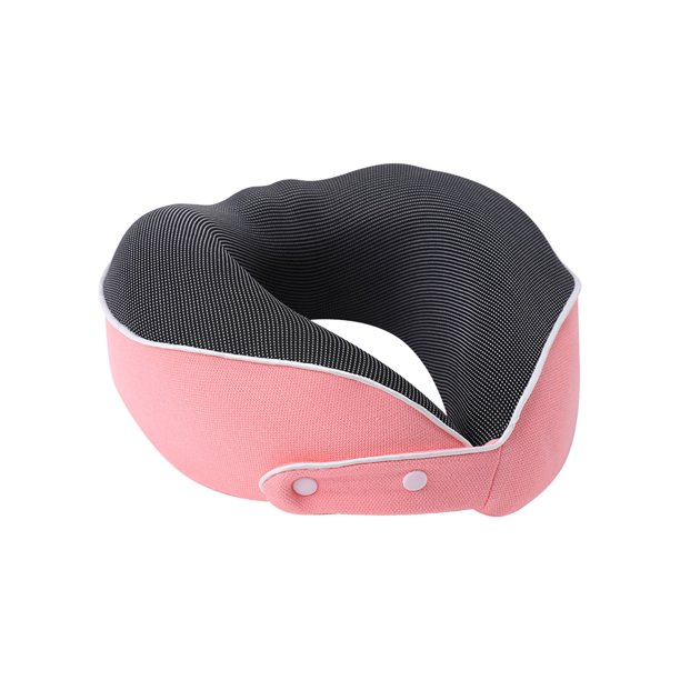 Puntoco Almohada en forma de U con espuma viscoelástica para guardarla Almohada para viajes de negocios Almohada para la siesta Almohada para el cuello en avión Almohada portátil de protección par