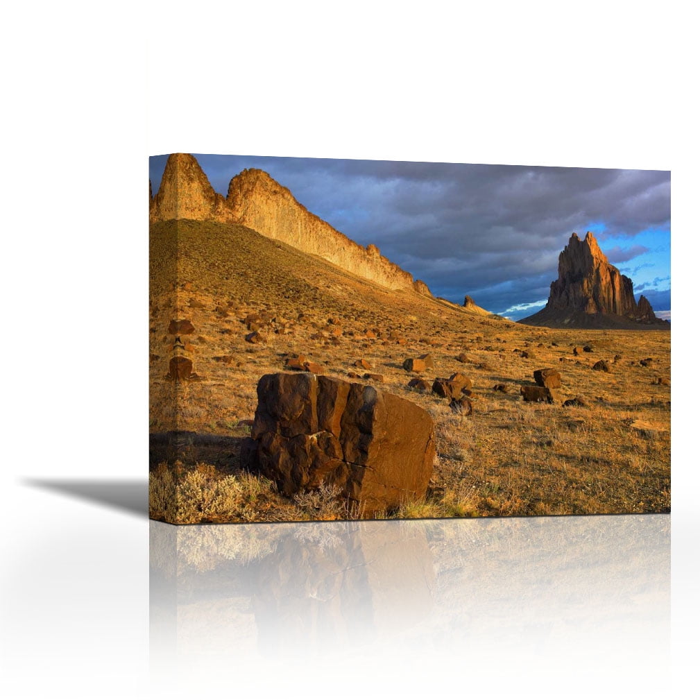 Shiprock, the basalt core of an extinct volcano, New Mexico