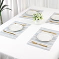 thumbnail image 7 of Unique Bargains 6 Pack Placemat for Dining Table Decor Washable Table Placemats Sky Blue, 7 of 7