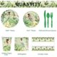thumbnail image 3 of 81Pcs Princess Birthday Party Decorations Green Princess Theme Birthday Party Decorations for Girls 1st 2nd Party Baby Shower Decorations Supplies, 3 of 4