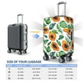 thumbnail image 2 of Luggage Cover Anti Scratch, Papaya Palm Leaves Elastic Suitcase Protector Fits 18-32 Inch Luggage, 2 of 2