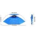 thumbnail image 3 of Sombrero De Camping De Pesca, Sombrero De Paraguas Para La Cabeza, Diadema Elástica Plegable De Doble Capa Para Mujeres Para Exteriores, 3 of 8