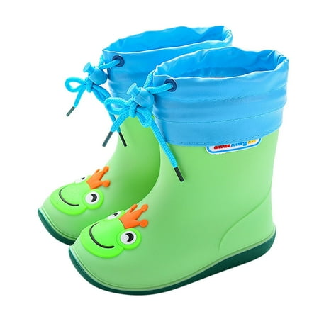 Kureaily Casual Baby Kids Easy On Rain Shoes Boots For Toddler Little Kid 9-9.5 Years