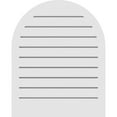 thumbnail image 4 of 38"W x 40"H Round Top Surface Mount PVC Gable Vent: Functional, w/ 2"W x 2"P Brickmould Sill Frame, 4 of 13