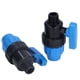 thumbnail image 5 of Válvula de bola de conector rápido de 2 uds, válvula de bola de plástico de rosca macho G3/4 para producción agrícola de jardinería doméstica, 5 of 14