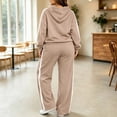 thumbnail image 5 of Edvintorg Women's Athletic Clothing Sets Fall Fashion 2 Piece Outfits Long Sleeve Hooded Sweatshirt Pants Sweat Set Plus Size Sweatsuits, 5 of 5