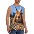 thumbnail image 2 of Kdxio Close-Up Curious Squirrel for Men's Muscle T-shirt,Sleeveless for Workout Running Athletic Gym Lounge Casual, 2 of 5