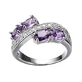 thumbnail image 2 of Anillo de diamantes de acero inoxidable con incrustaciones de diamantes para drenar el metabolismo., 2 of 5