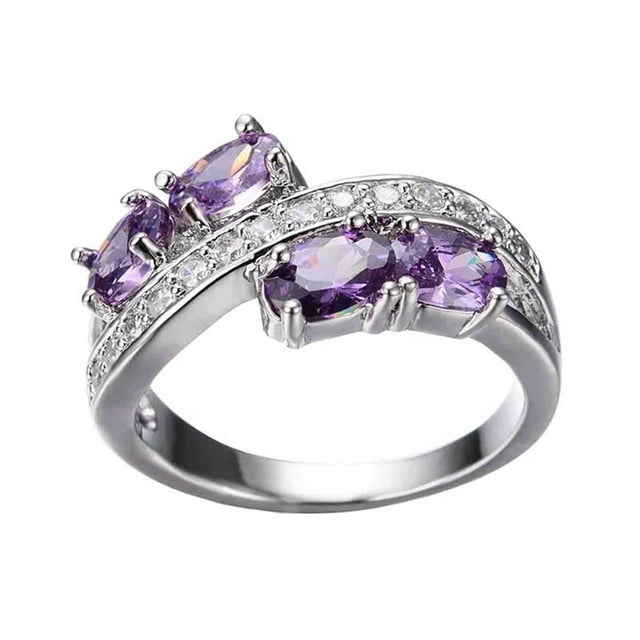 Anillo de diamantes de acero inoxidable con incrustaciones de diamantes para drenar el metabolismo.