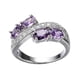 thumbnail image 2 of Fiudx Anillo de Diamantes, Elegante Banda de Acero Inoxidable, Anillo con Piedras Preciosas Brillantes Incrustadas, Versátil para Ocasiones Especiales, Regalo de Cumpleaños o Navidad, Material de Alt, 2 of 6
