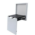 thumbnail image 4 of Foldable Wall-Mounted Stool,Shower Seat Shoes Changing Folding Entryway Stool,Shoe Changing Bench L-shaped Aluminum Folding Shower Seat Bench Inside Wall Shower Seat Chair Invisible White, 4 of 12