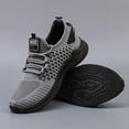 thumbnail image 2 of Men's Running Shoes Non Sneakers Breathable Mesh Athletic Shoes Grey 44, 2 of 7