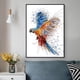 thumbnail image 1 of Cuadro de lienzo con animales, cuadros coloridos de loros, cuadros artísticos de pájaros, carteles, impresiones, decoración para sala de estar, 50 x 70 cm, sin marco, 1 of 5
