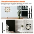 thumbnail image 6 of High Torque Long Shaft Wall Clock Movement Mechanism with 2 pairs of Hands, Silent Sweep Battery Quartz Clock Motor Movement Kit for DIY Repair Parts Replacement (1.22inch Shaft), 6 of 8