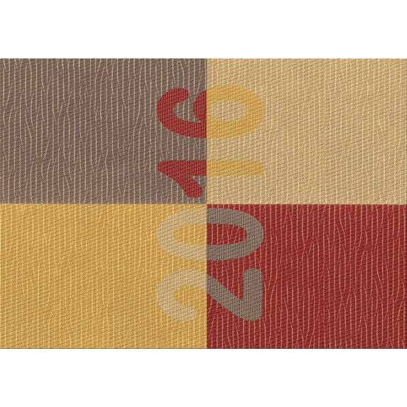 Ahgly Company Indoor Rectangle Patterned Chestnut Red Area Rugs, 8' x 10'