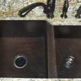 thumbnail image 5 of Novatto TCK-006AN Guadalajara 60/40 Undermount Copper Kitchen Sink, Antique, 5 of 9