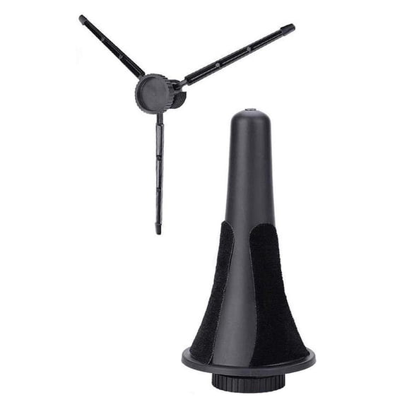EXHUMKY Clarinet Stand Black Plastic Metal Portable for Clarinet Exhumky