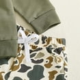 thumbnail image 4 of Kiijoy Infant Boys Outfits Casual Polo Sweatshirt Camo Drawstring Pants Set, Sizes 0-24 Months, 4 of 4