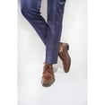 thumbnail image 2 of LIBERTYZENO Mens Finest Leather Lace Up Oxford Dress Shoes Jostin Brown 8.5, 2 of 8