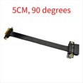 thumbnail image 2 of Full Speed 3.0 PCIE X1 Adapter Cable 90° Graphics Card Extension Cable PCI-Express Shielded Extender for GPU 5CM,1 * PCI-E 3.0 X1 extension cable,Black, 2 of 8