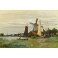 thumbnail image 2 of Monet, Claude 18x13 Gold Ornate Wood Framed with Double Matting Museum Art Print Titled - Un Moulin Ã  Zaandam, 2 of 4