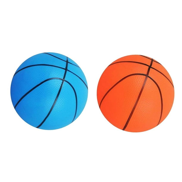 2 Piezas de Baloncesto Pelota Hinchable Deporte Inflable Al Aire Libre Juego de Interior Regalo Infantil PVC Multicolor Macarena Mini juguete de baloncesto