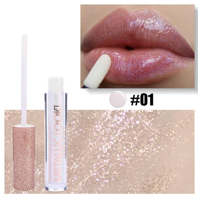 SIfdSeng Rouges à Lèvres Mats pour Femmes Liquide Hydratant Brillant à Lèvres Hydratant Paillettes Colorées Lip Gloss 4.5Ml Taches sur les Lèvres