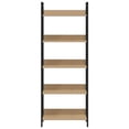 thumbnail image 3 of vidaXL Adult 5-Layer Tall Bookcase and Book Shelf Oak 60x27.6x158.5 cm Engineered Wood, 3 of 5