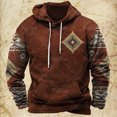 thumbnail image 3 of Sudadera con capucha y estampado vintage para hombre, estilo étnico, para otoño e invierno, ropa informal de gran tamaño para hombre, jersey de calle diario, 3 of 5