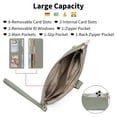 thumbnail image 3 of GAEKEAO Wristlet Wallets for Women Rfid Blocking Vegan Leather Card Phone Holder with 10 Card Slots 2 ID Window, 3 of 8
