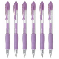 Pilot G2 Retractable Pastel Gel Ink Rollerball Pens, Fine Point 0.7mm, Purple, 6 Count