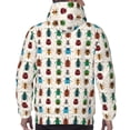 thumbnail image 7 of Honeii Cartoon Insects Pattern Mens Hoodies Men's Loose Sleeve Sweatshirt,Pullover Hooded Sweatshirt for Men,Essentials Hoodie-4X-Large, 7 of 7