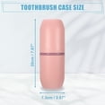 thumbnail image 4 of Unique Bargains Toothbrush Travel Case Plastic Lightweight Toothbrush Travel Case Traveling for Travel Pink, 4 of 6