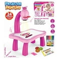 thumbnail image 1 of HLONK Kids Drawing Board Activity Table and Chair Set Bright Colors, 1 of 10
