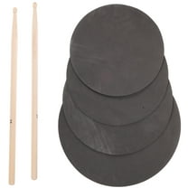 AURARMLET Travel Silent Drum Pad Set Black - Portable Practice Drum Pad for Drummers and Musicians