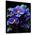 thumbnail image 2 of Designart "Dreamy Moonlit Violets" Violets Floater Framed Wall Decor, 2 of 5