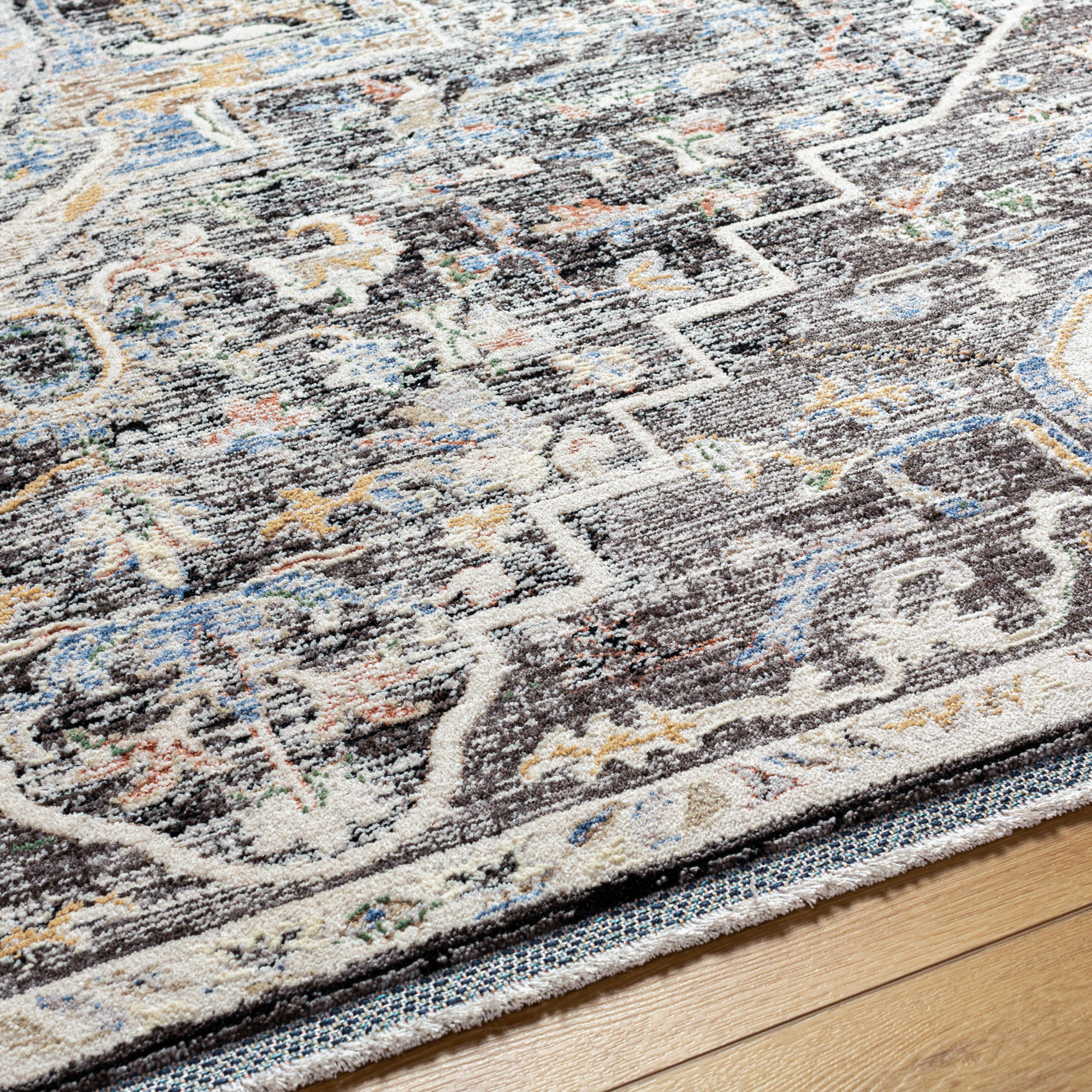 Artistic Wavers Rivaldo Area Rug, 7'10" x 10', Gray/Multi-color