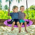thumbnail image 2 of Pemberly Row 40" Flying Tree Swing Indoor Outdoor Play Set Swing Purple, 2 of 8