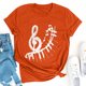 thumbnail image 4 of Tops de verano Regalos para hombre y mujer Camiseta de verano con estampado de letras Blusa de manga corta Pompotops  hfajkhk134729, 4 of 7